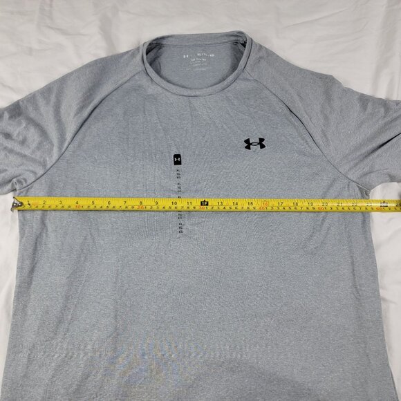 Under Armour Mens XL Gray The Tech Tee Shirt Short Sleeve Athletic Casual - Picture 6 of 9
